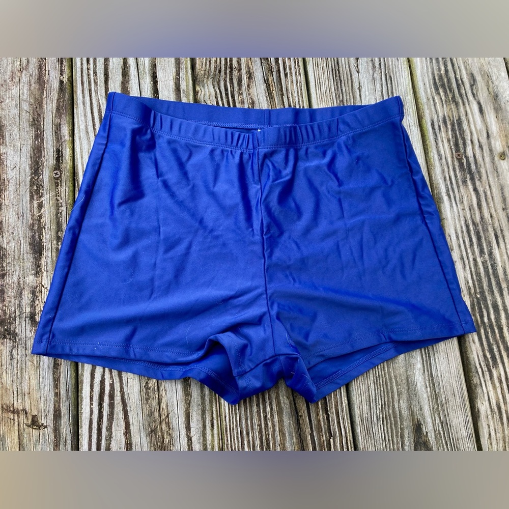 Halcurt 2XL Blue Spandex Activewear/Swim Shorts